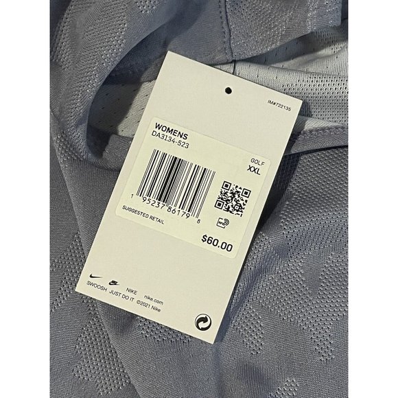 Nike Women's Dri-FIT Sleeveless Golf Polo Blue Size XXL - Picture 9 of 11